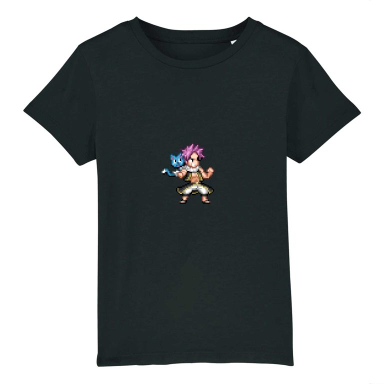 T-shirt 100% Coton Bio - Natsu and Happy - Enfant