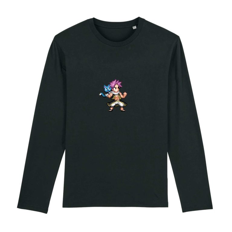 T-shirt manches longues 100% Coton Bio - Natsu and Happy - Homme