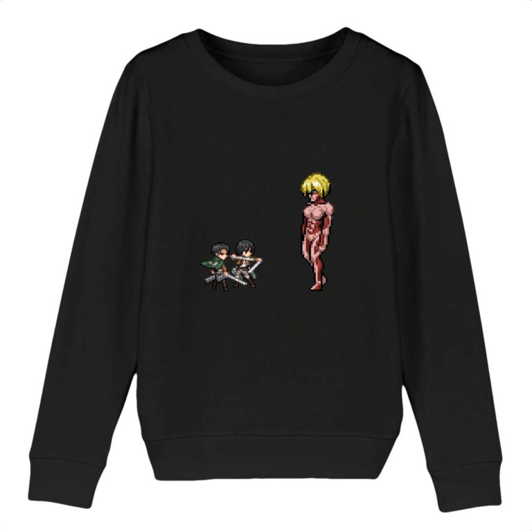 Sweat-shirt Bio - Livai x Mikasa vs Annie - Enfant