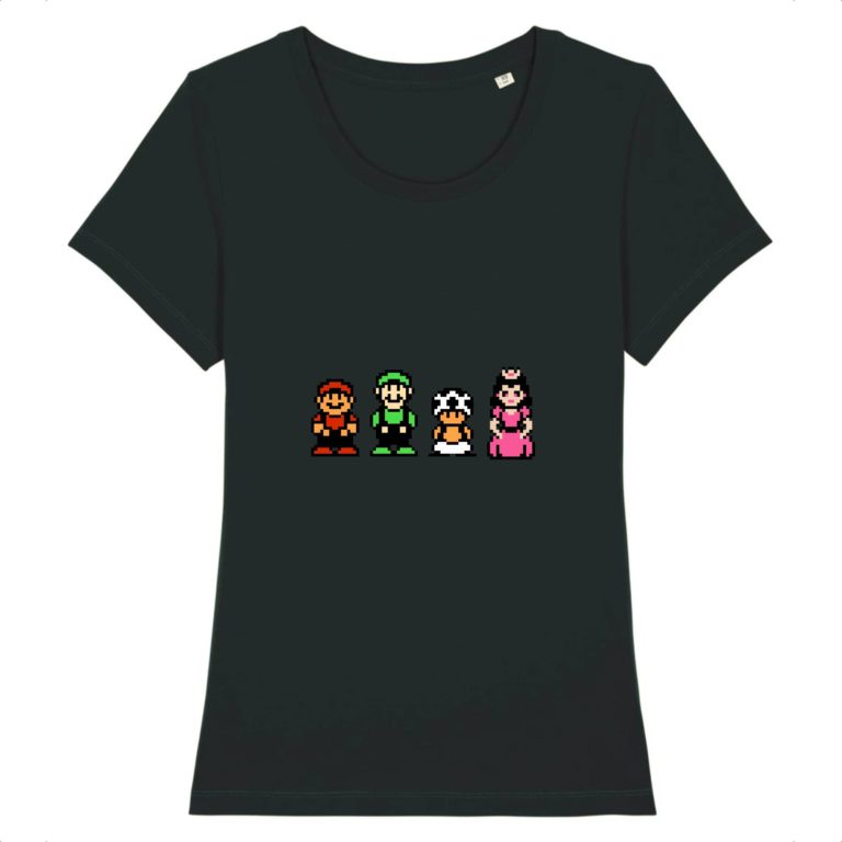 T-shirt 100% Coton Bio - Mario Bros. 2 - Femme