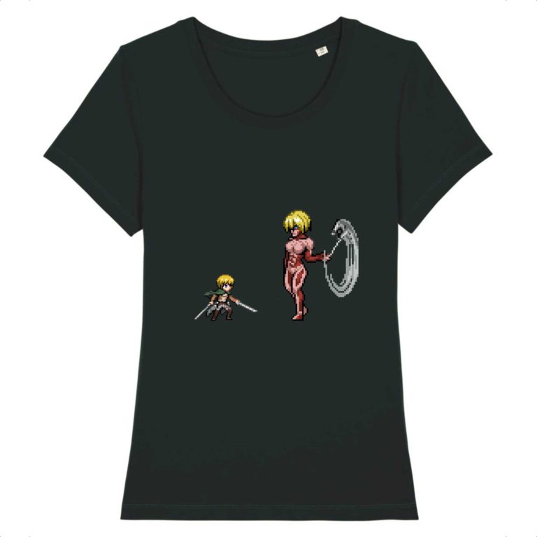 T-shirt 100% Coton Bio - Armin vs Annie - Femme