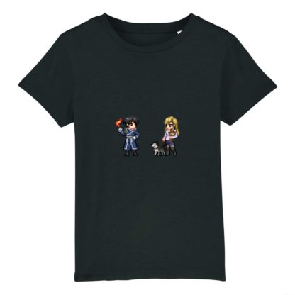 T-shirt 100% Coton Bio - Roy Mustang x Riza Hawkeye - Enfant