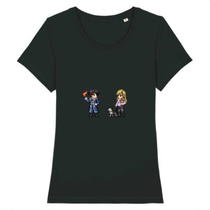 T-shirt 100% Coton Bio - Roy Mustang x Riza Hawkeye - Femme