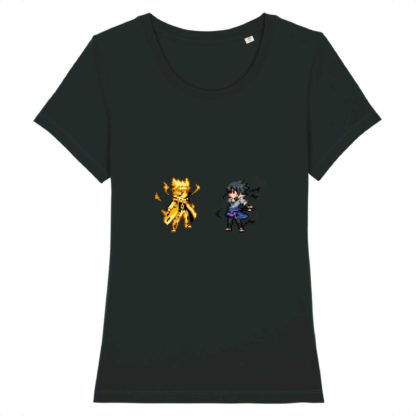 T-shirt 100% Coton Bio - Naruto x Sasuke - Femme