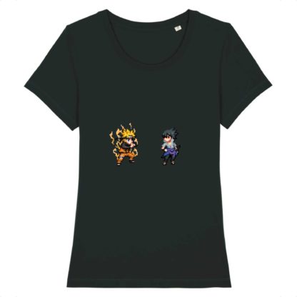 T-shirt 100% Coton Bio - Naruto Uzumaki x Sasuke Uchiha - Femme