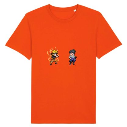 T-shirt 100% Coton Bio - Naruto Uzumaki x Sasuke Uchiha - Homme