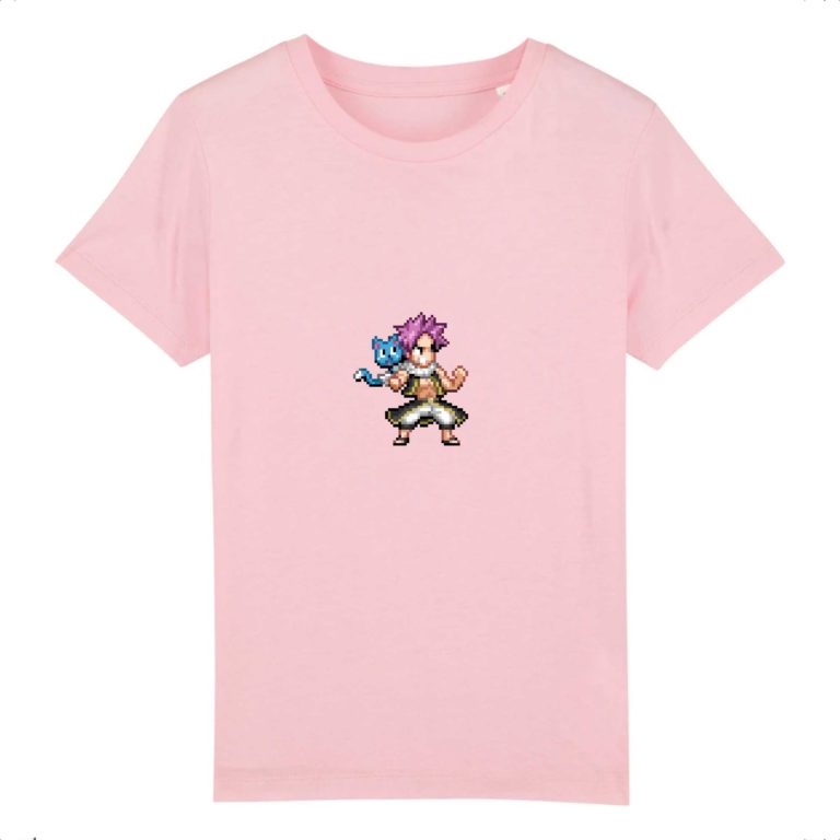 T-shirt 100% Coton Bio - Natsu and Happy - Enfant