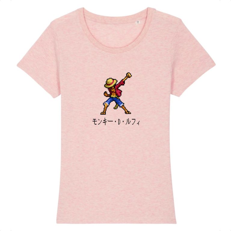 T-shirt 100% Coton Bio - One Piece Monkey D. Luffy - Femme