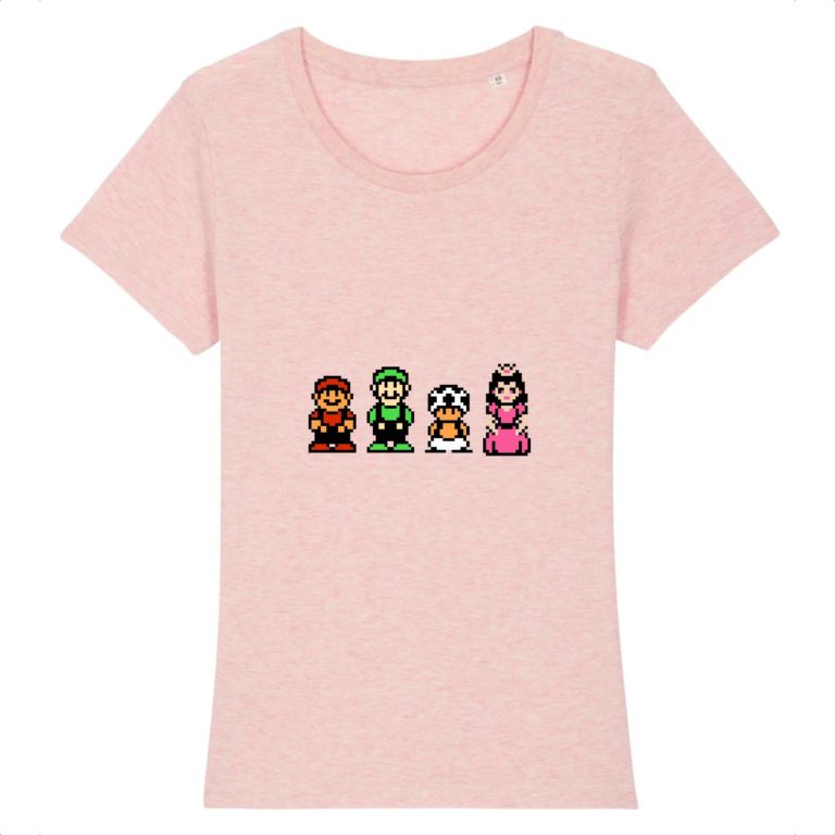 T-shirt 100% Coton Bio - Mario Bros. 2 - Femme