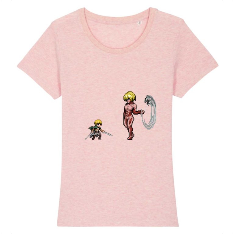 T-shirt 100% Coton Bio - Armin vs Annie - Femme