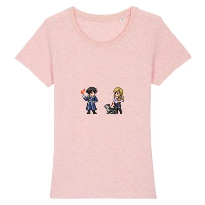 T-shirt 100% Coton Bio - Roy Mustang x Riza Hawkeye - Femme